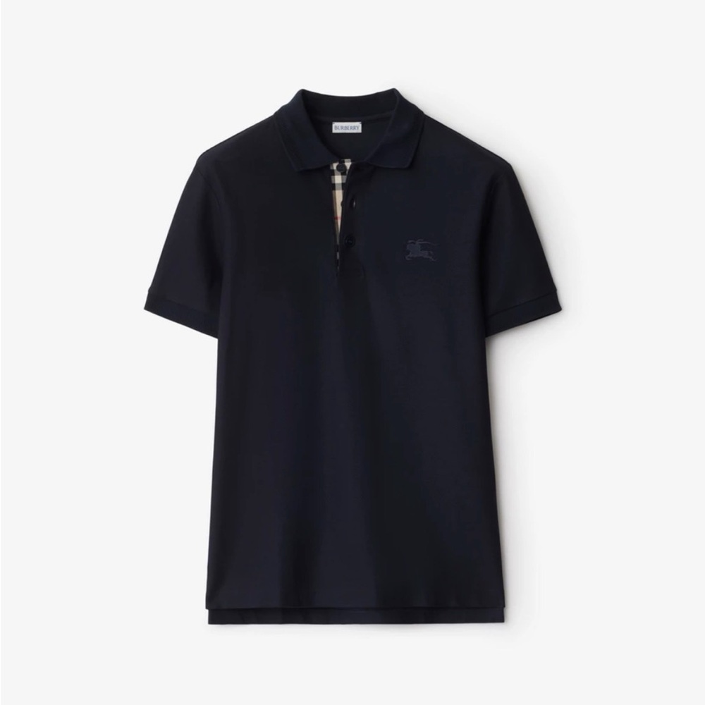 Authentic Burberry Black Polo Shirt for Men